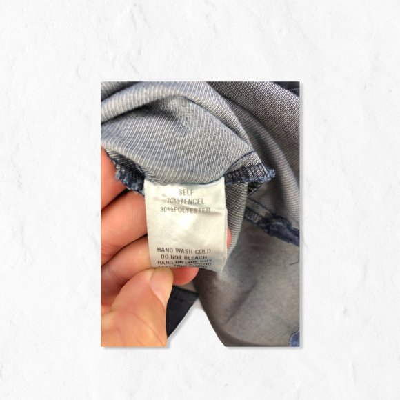 NWOT Denim Easel Distressed Button Up Shirt Dress - Picture 12 of 14